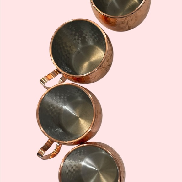 Hammered “Copper” Moscow Mule Mugs Set - Picture 4 of 5